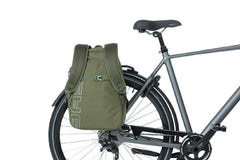 Basil Flex Pannier Backpack 17L Forest Green