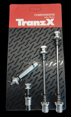 Security Quick Release Locking Skewer Set With Key Silver