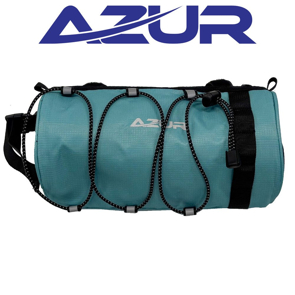 Azur Water Resistant Handlebar Roll Bag Turquoise