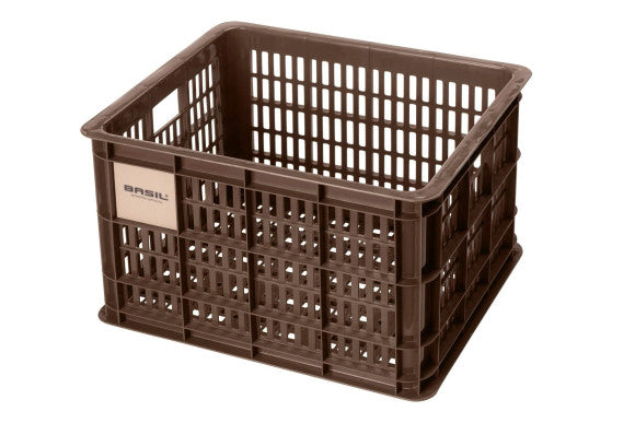 Basil Bicycle Crate Recycled Chocolate Brown