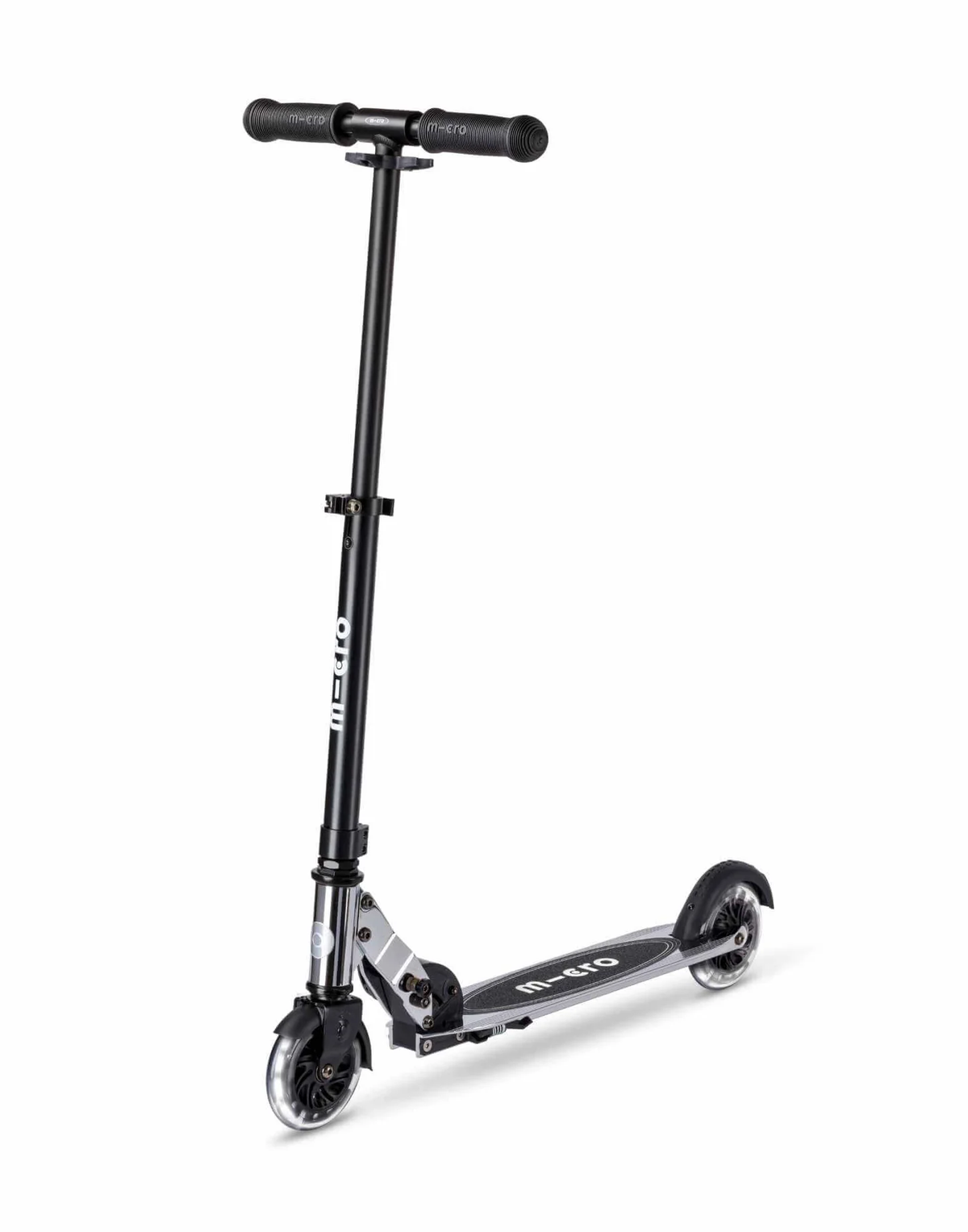 Micro Sprite Scooter LED Light Up Silverchrome