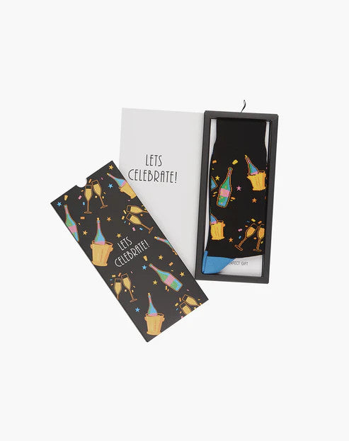 Bamboozld Womens Let's Celebrate Bamboo Sock Card 2-8