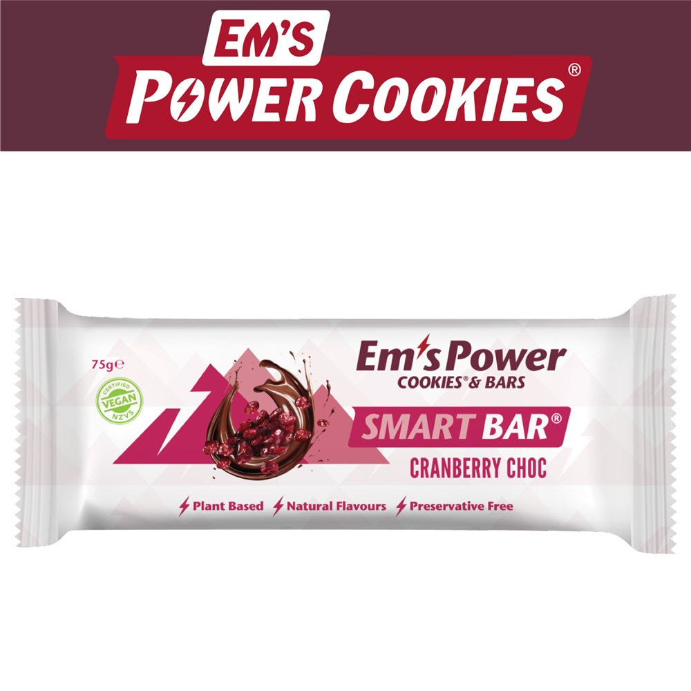 Ems Power Smart Bar Cranberry Chocolate Bar 75g