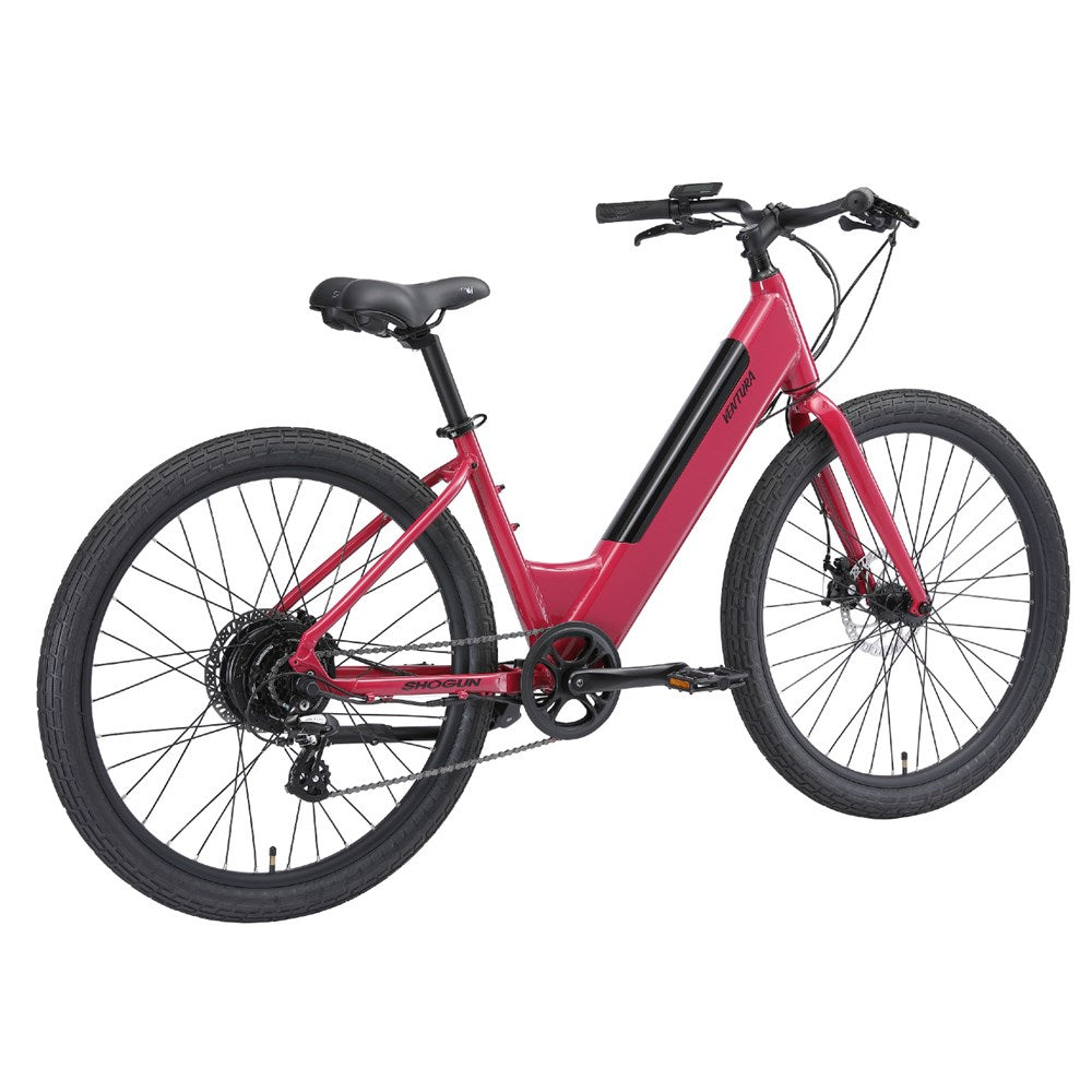 Shogun Ventura Step Through E-Bike Magenta Red
