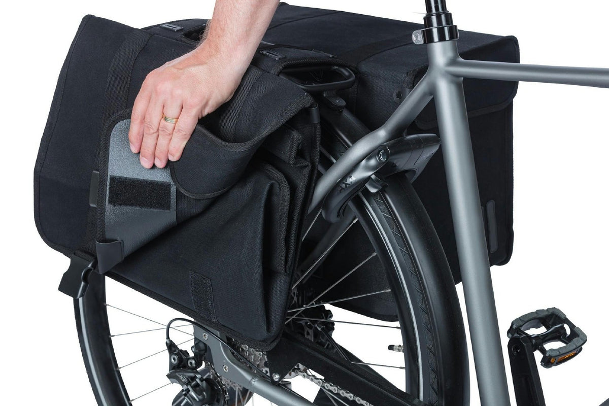 Basil Kavan Eco Classic 58Lt Double Pannier Bags  Black