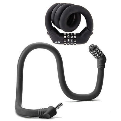 Ulac 1970 Memory Cable Combo Lock 60cm  Black