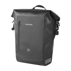 Lekker Waterproof Pannier Bag Black Single 20 LT