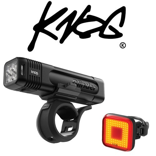 Knog Blinder 1000 & Square 100 Bike Light Set