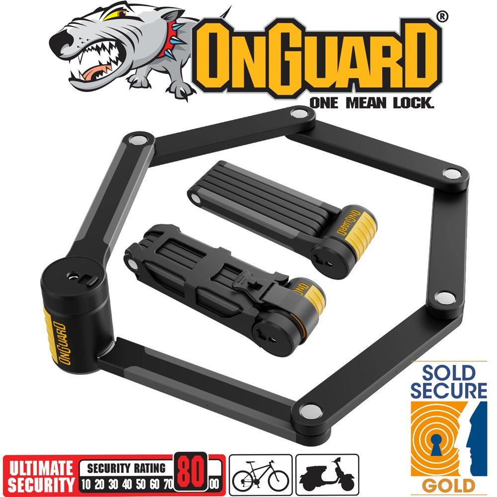 On Guard K9 Series Heavy Duty Gold Rated Link Plate Lock 85cm 8592