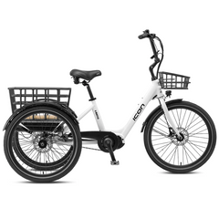 XDS Icon E-Matic 24" E-Trike 3 Speed Casper White