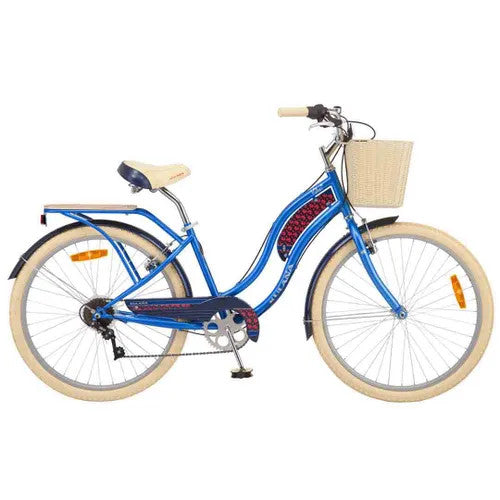 Schwinn Kulana 26 Inch Womens Step-Through Cruiser Bike Kahu Blue