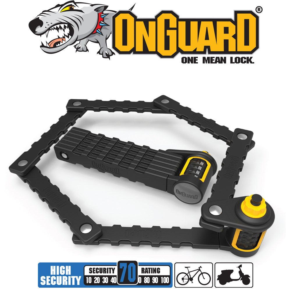 On Guard K9 Series Link Plate Combo Folding Lock 8116C