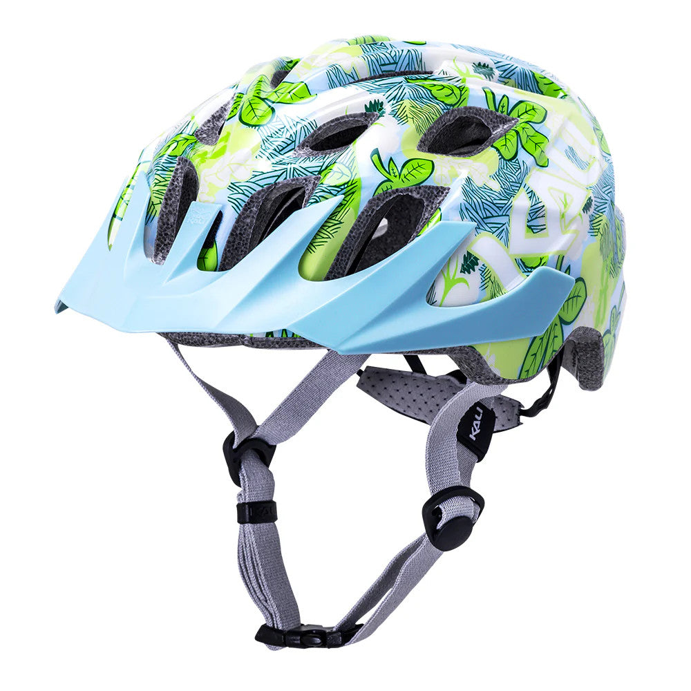 Kali Chakra Youth Flora Kids Helmet Blue Floral 52cm - 57cm