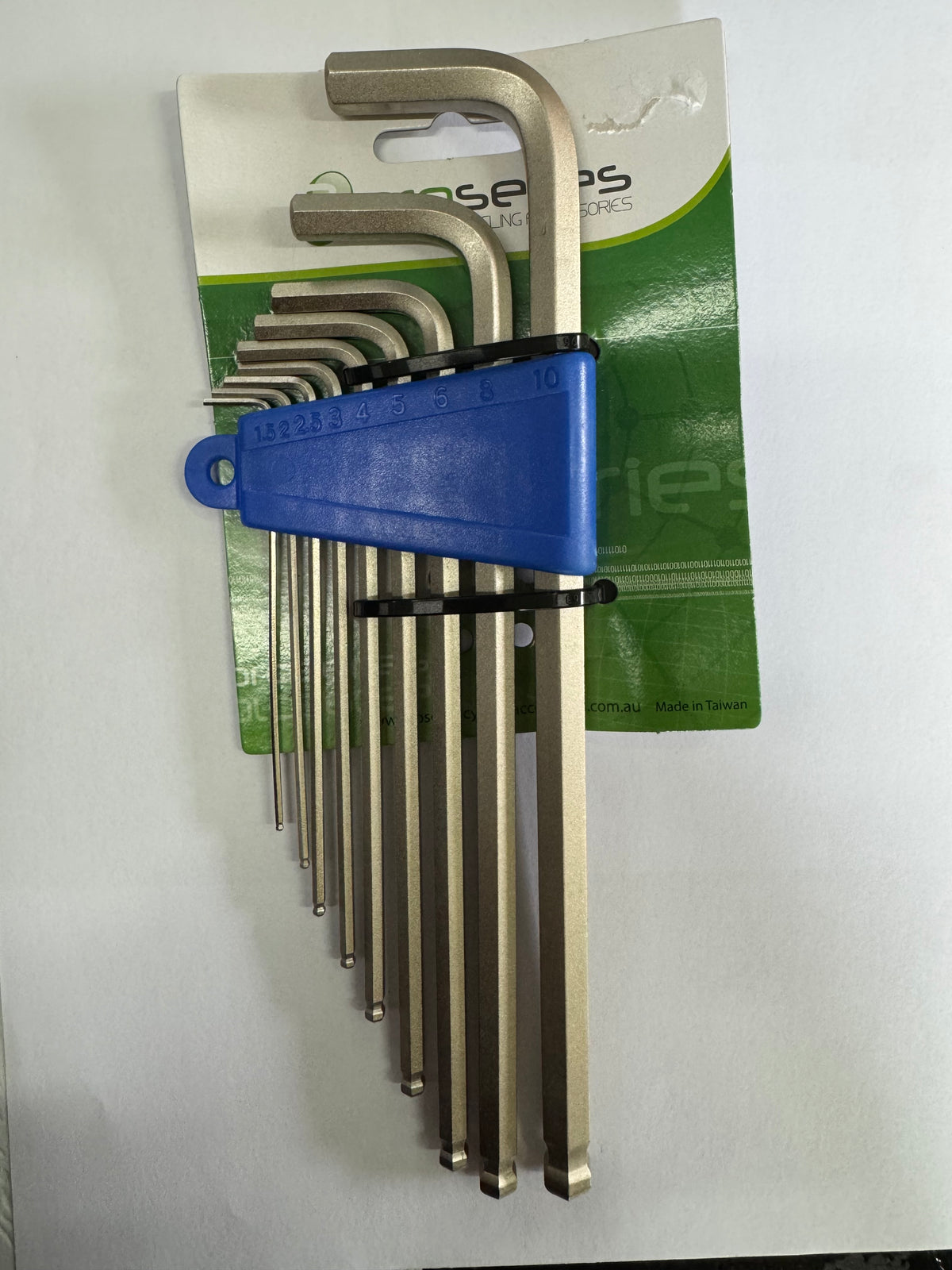 Hex Allen Hex Allen Key Wrench Set Silver 1.5 - 10 mm with Ball End