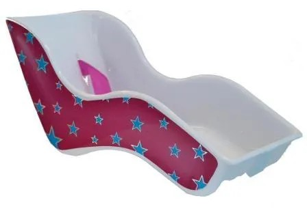 Dolly Seat Carrier  for 12/16" Stars Pinky Purple with Blue Stars