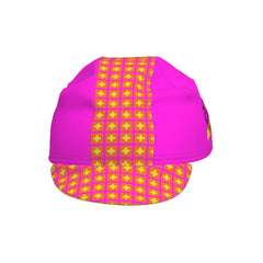 Santini Cycling Cap Tour De France Grand Depart Suisse Stage Neon Pink and Orange