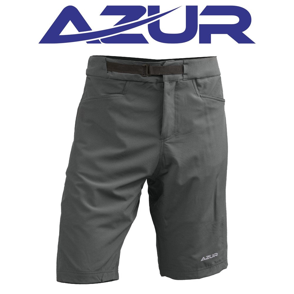 *CLOSEOUT* Azur All Trail Cycling Shorts with Detachable Inner Short Army Green