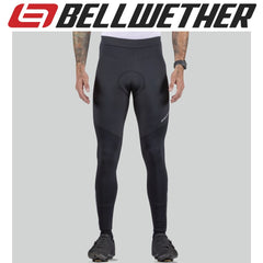 *CLOSEOUT* Bellwether Thermaldress Mens Long Knick Cycling Tights with Chamois Black