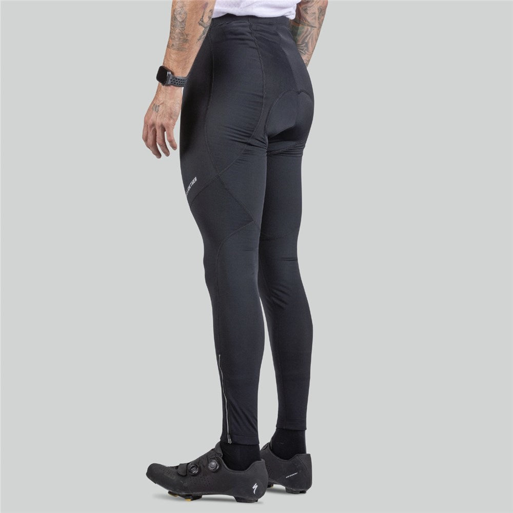 *CLOSEOUT* Bellwether Thermaldress Mens Long Knick Cycling Tights with Chamois Black