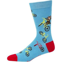 Bamboozld Mens  Dare Devil Bamboo Socks Sky Blue 7-11