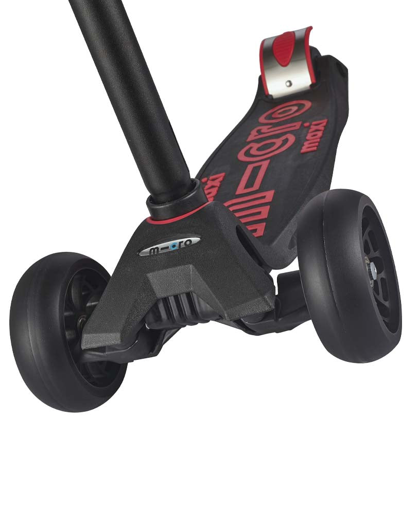 Micro Maxi Deluxe Pro 3 Wheel Scooter Black/Red