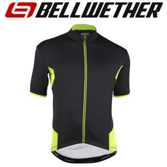 *CLOSEOUT* Bellwether Distance  Cadence Mens Unisex Cycling Jersey Black Citrus