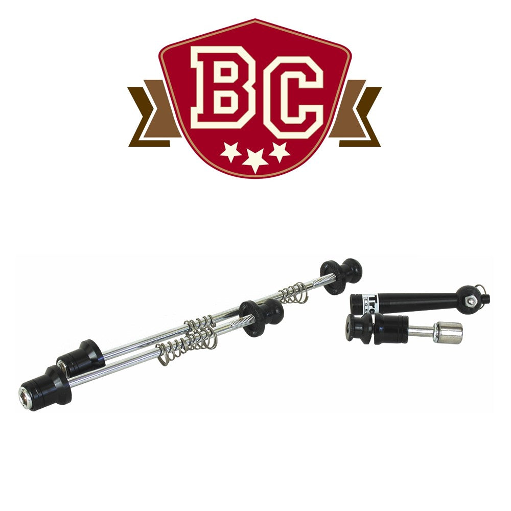 Security Quick Release Locking Skewer Set With Key Black