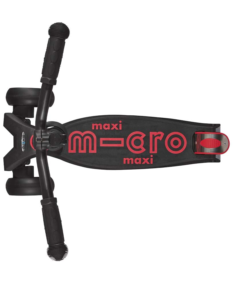 Micro Maxi Deluxe Pro 3 Wheel Scooter Black/Red