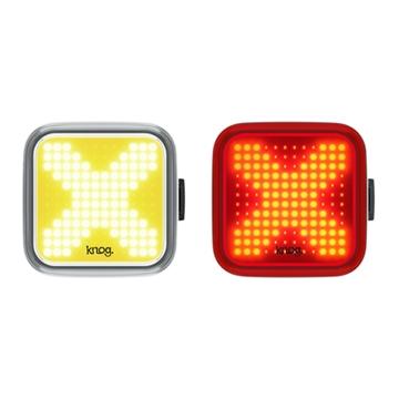 Knog Blinder X Cross 200/ 100 Lumen Twin Pack Light Set USB