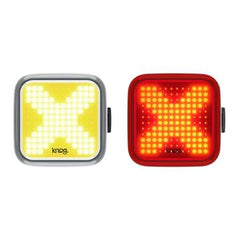 Knog Blinder X Cross 200/ 100 Lumen Twin Pack Light Set USB