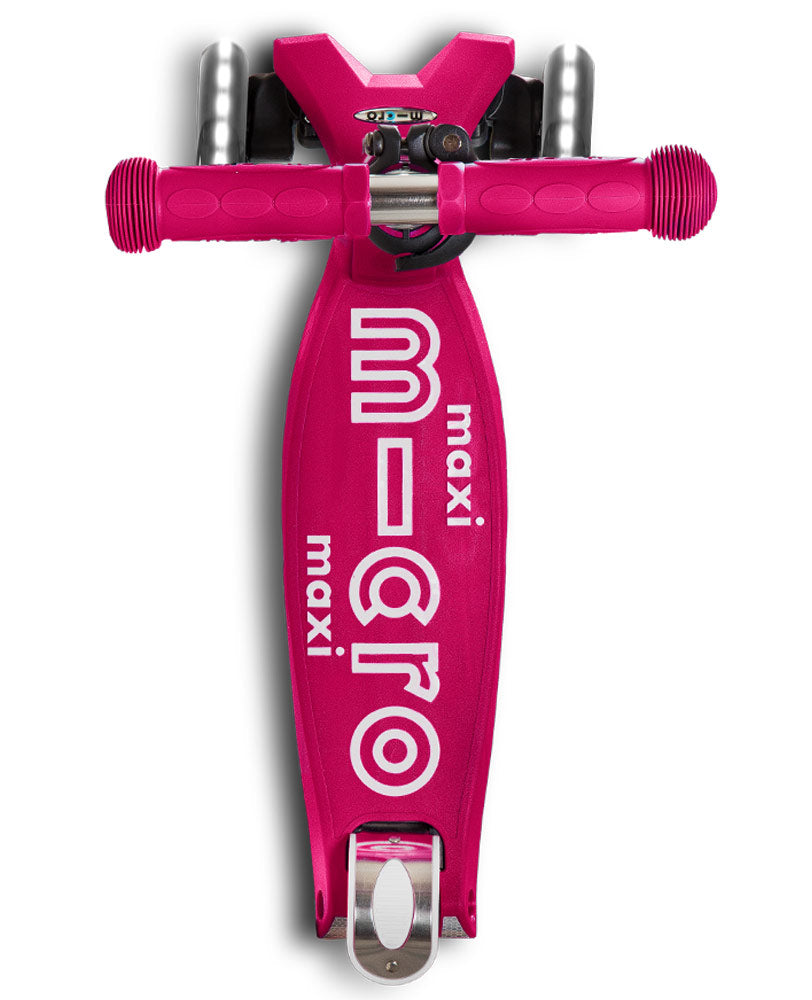 Micro Maxi Deluxe LED 3 Wheel Scooter Pink