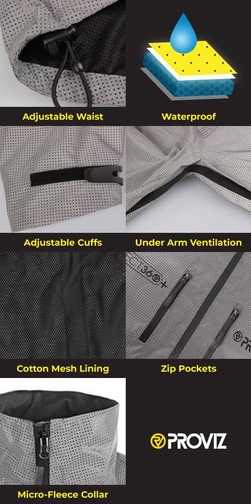 *CLOSEOUT* Proviz REFLECT 360 Plus Storm Proof Men's Cycling Jacket Reflective