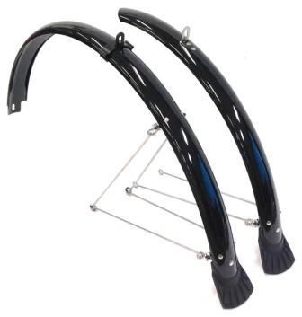 Flinger Mudguard Set 26" BLACK 50mm Wide With Stays 3444