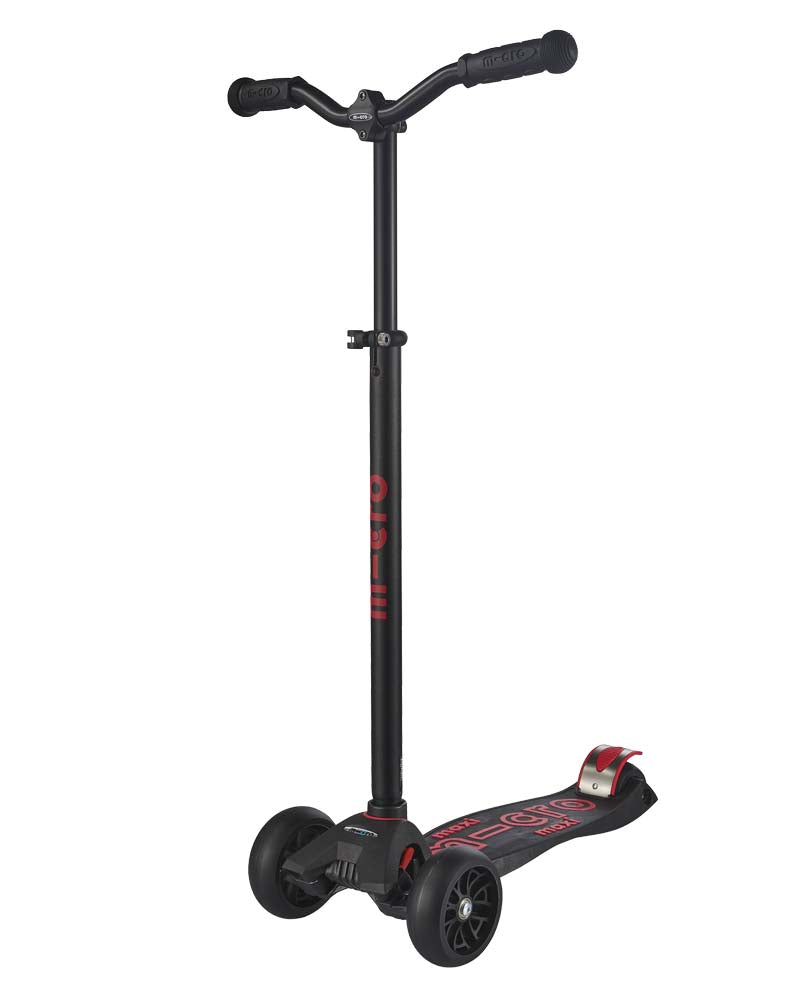 Micro Maxi Deluxe Pro 3 Wheel Scooter Black/Red