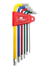 Hex Allen Key Wrench Set Coloured 2-6mm With ball end