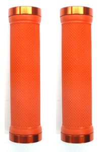 Trigram Lock-On Dual Clamp MTB Grips Orange